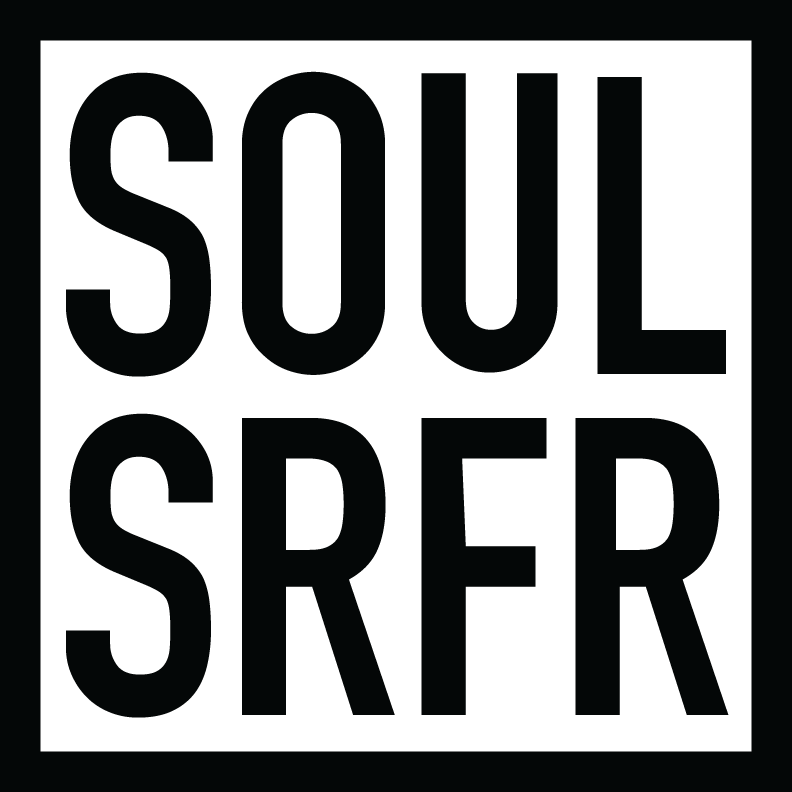 SOUL SRFR Clothing and Accessory Brand LOGO: BLACK
